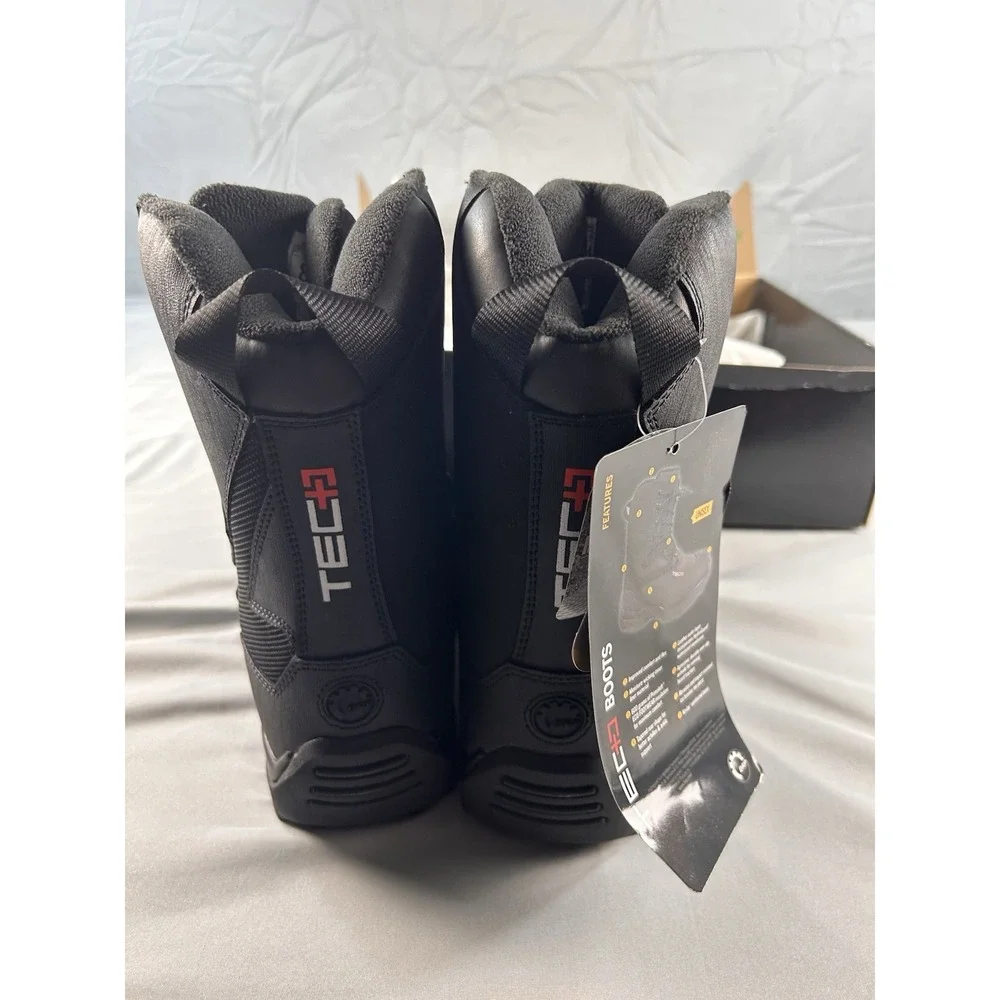 Ski-Doo TEC+ Snowmobile Boots Size 8 Black Primaloft HydroGuard Waterproof NEW
